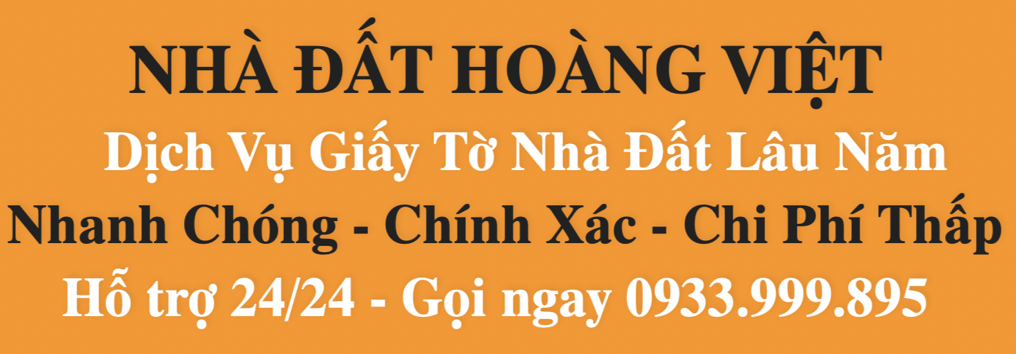 Dịch vụ giấy tờ nhà đất Hoàng Việt
