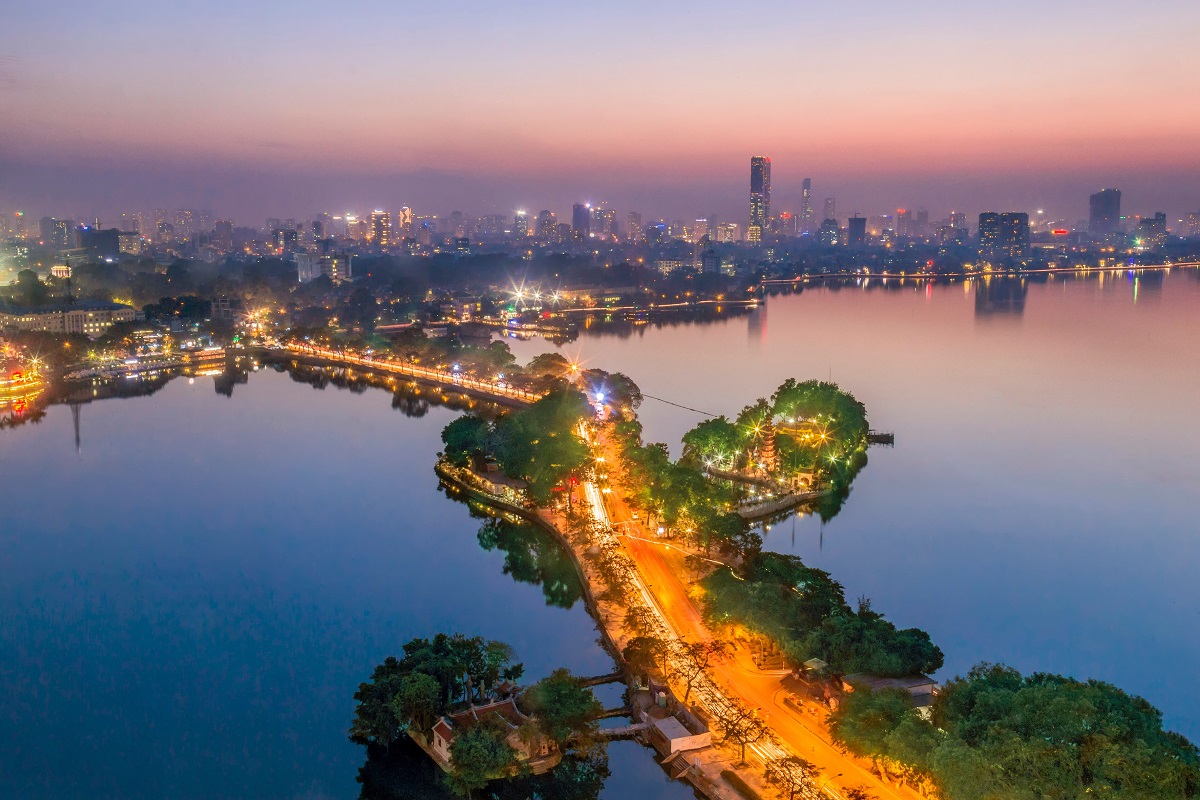 Quận Tây Hồ về đêm